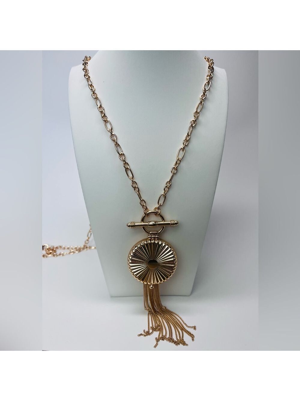 ON 34th long locket pendant necklace